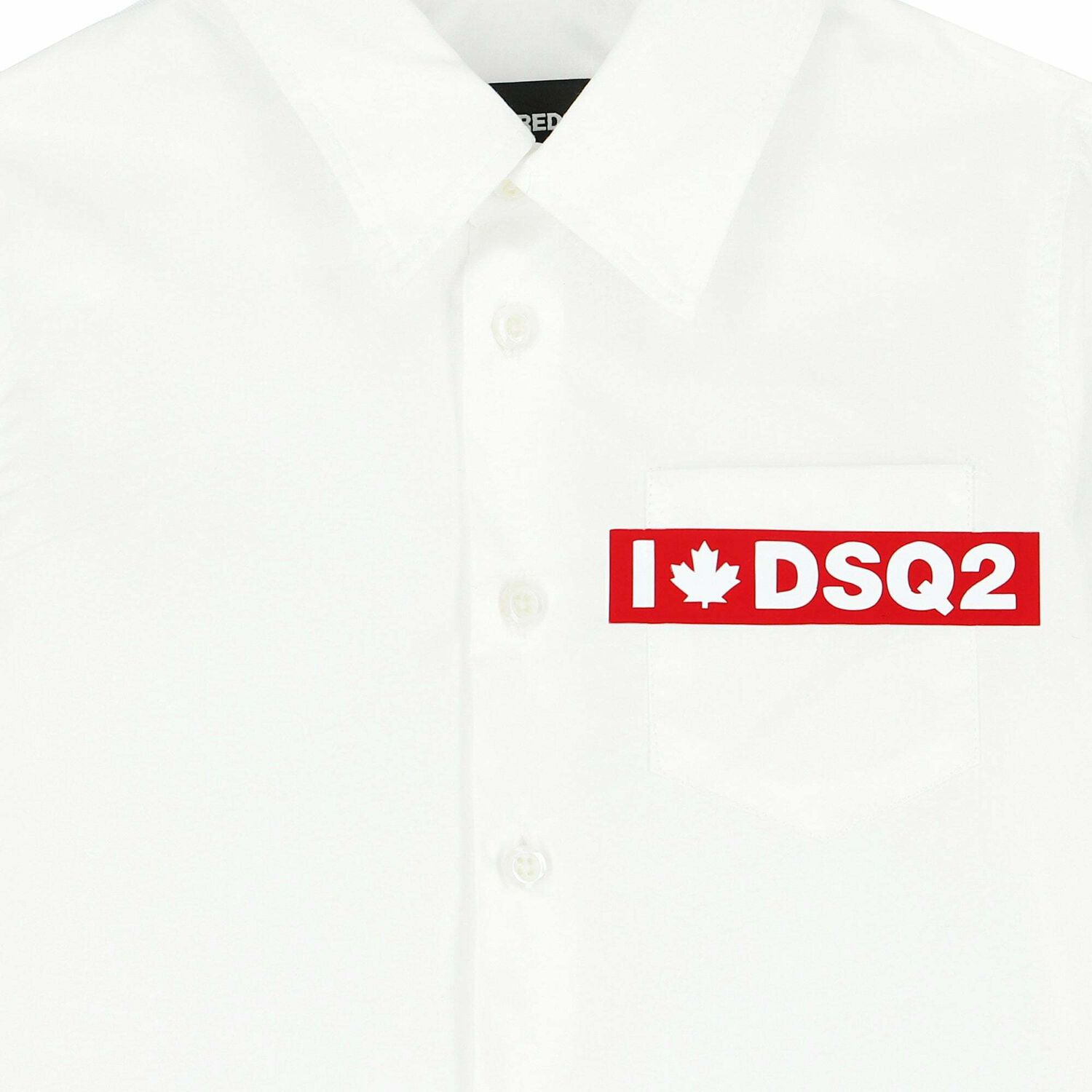 Boys White Logo Shirt, 1, hi-res