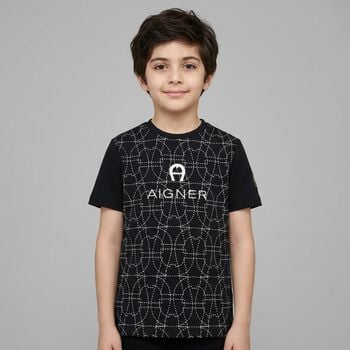 Boys Black Logo T-Shirt