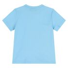 Younger Boys Blue Logo T-Shirt, 2, hi-res