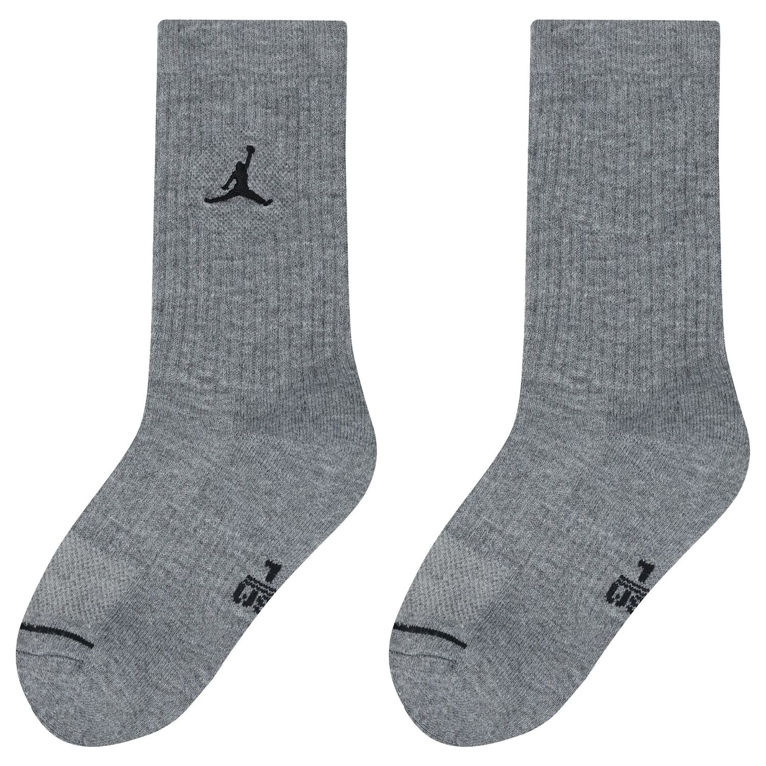White, Grey & Black Jordan Logo Socks ( 3-Pack ), 1, hi-res