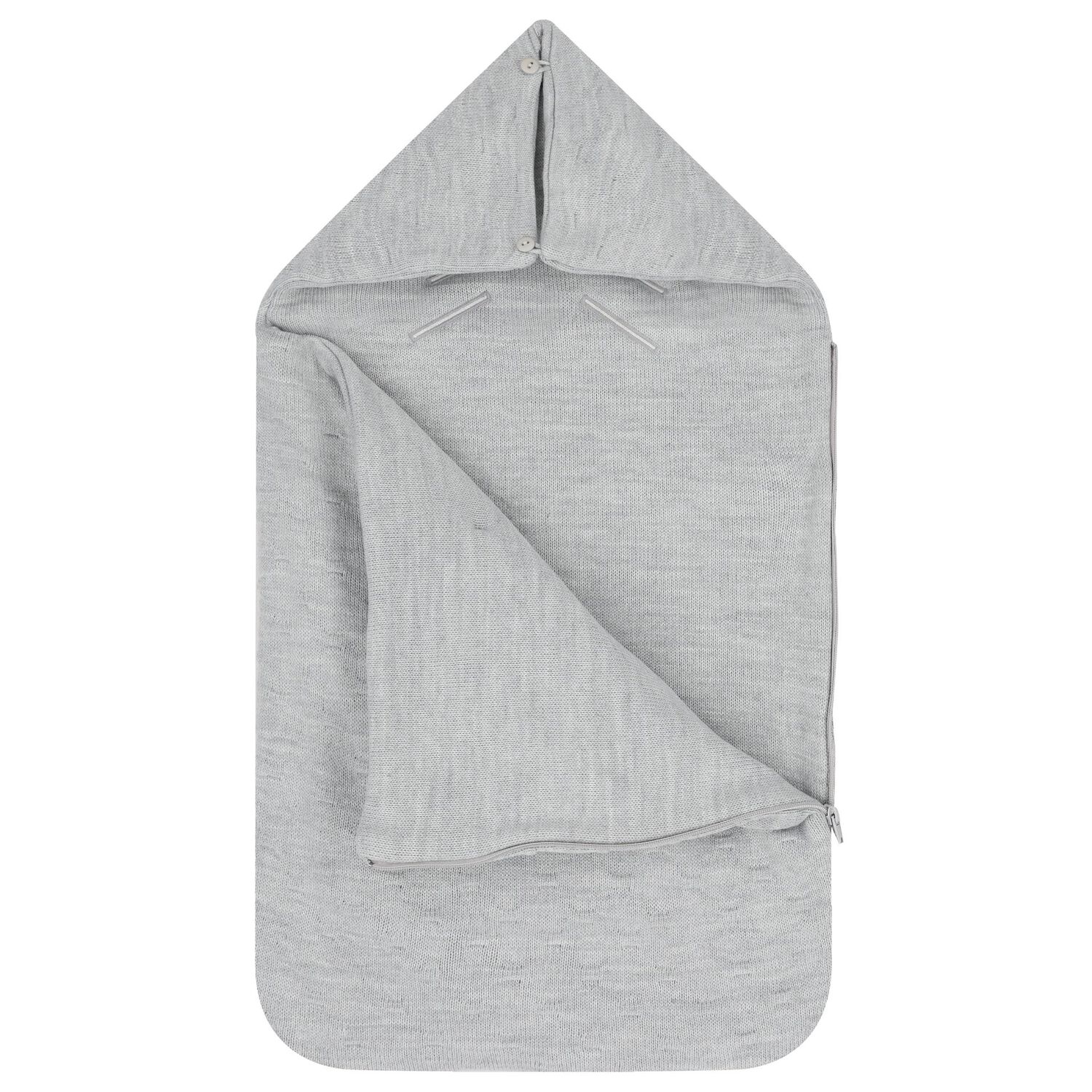 Grey Knit Baby Nest, 2, hi-res