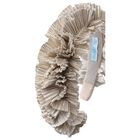 Girls Gold Pleated Ruffled Headband, 3, hi-res