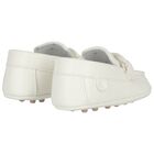 Baby Boys Ivory Leather Pre Walker Moccasins, 1, hi-res