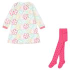 Girls White & Pink Flower Set, 1, hi-res