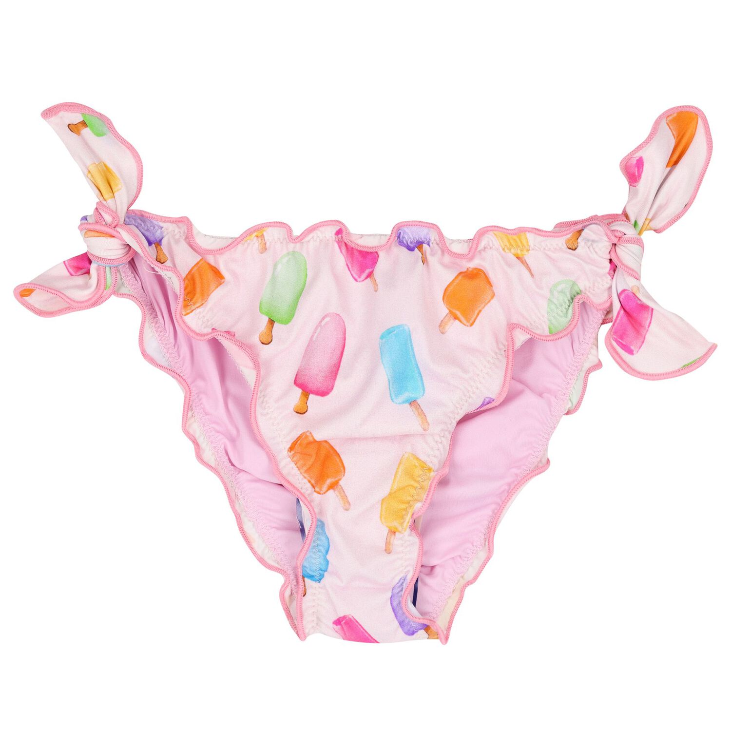 Girls Pink Popsicle Logo Bikini, 1, hi-res image number null