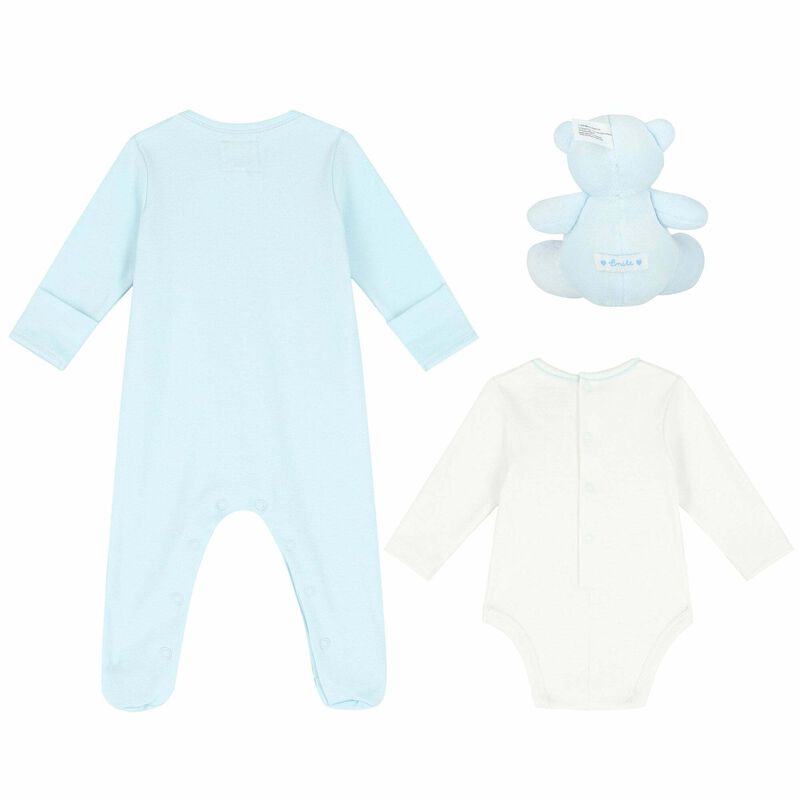 Baby Boys White & Blue Gift Set, 1, hi-res image number null