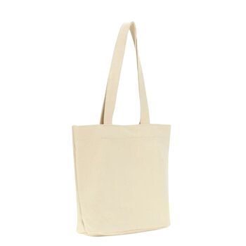Girls Ivory Teddy Bear Logo Tote Bag