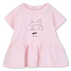 Baby Girls Pink & White Leggings Set, 1, hi-res