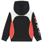 Boys Black & Red Logo Hooded Top, 1, hi-res
