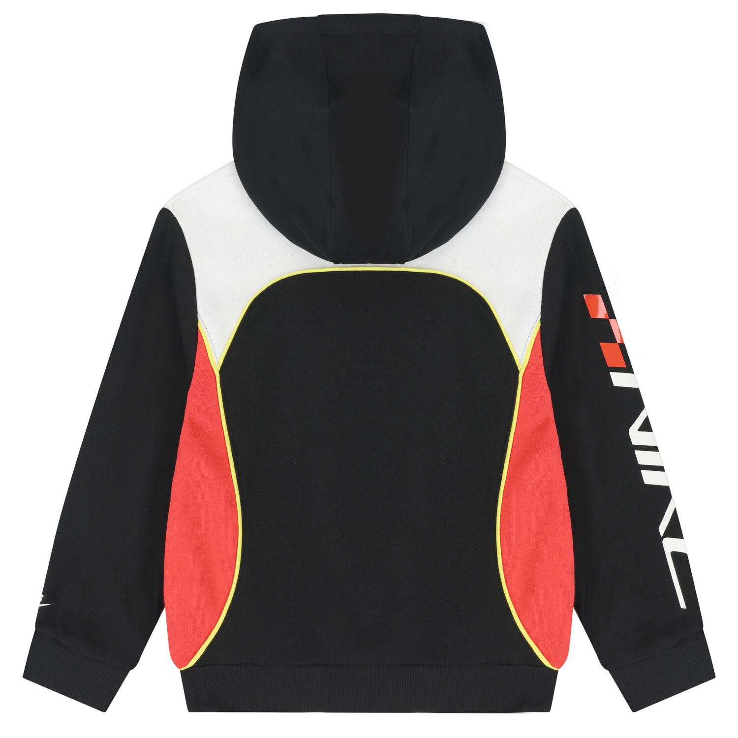 Boys Black & Red Logo Hooded Top, 1, hi-res
