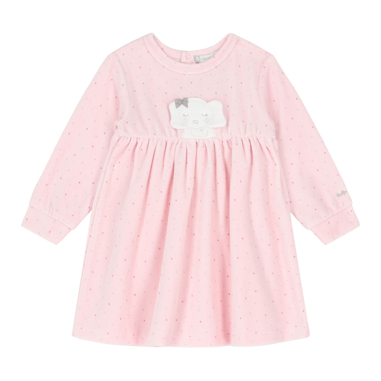 Baby Girls Pink Elephant Dress Set, 1, hi-res image number null