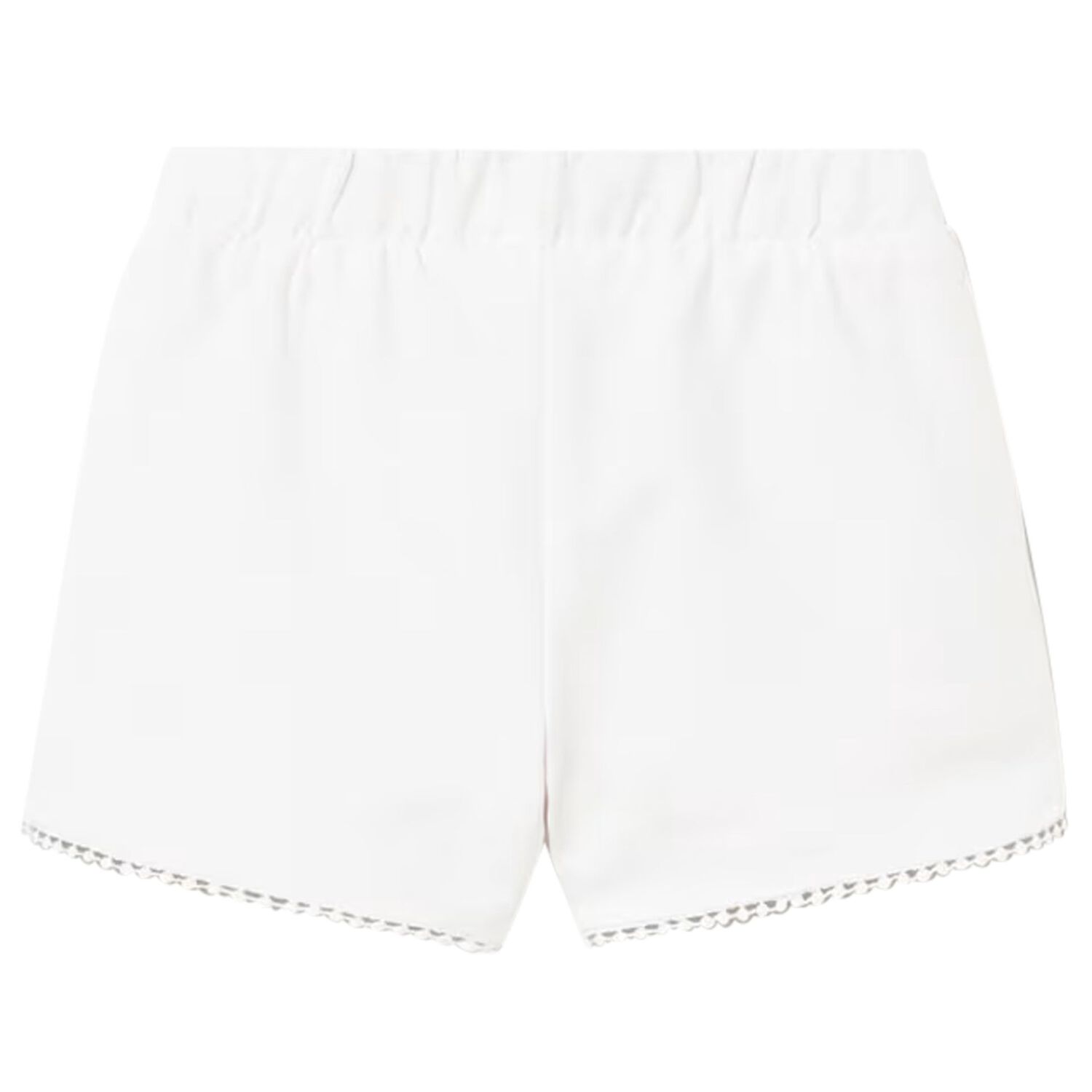 Younger Girls White Shorts, 1, hi-res
