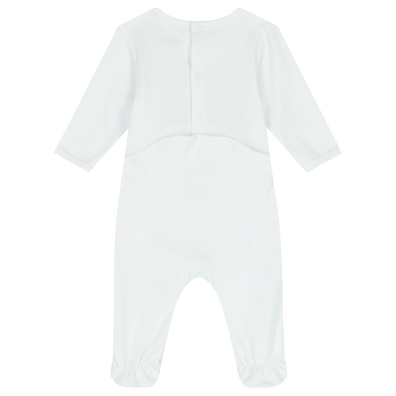 White & Navy Boke Flower Babygrows ( 2 Pack ), 1, hi-res image number null