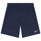 Boys Navy Blue Logo Shorts, 3, hi-res