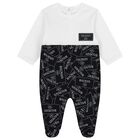 Black & White Logo Babygrow Gift Set, 1, hi-res