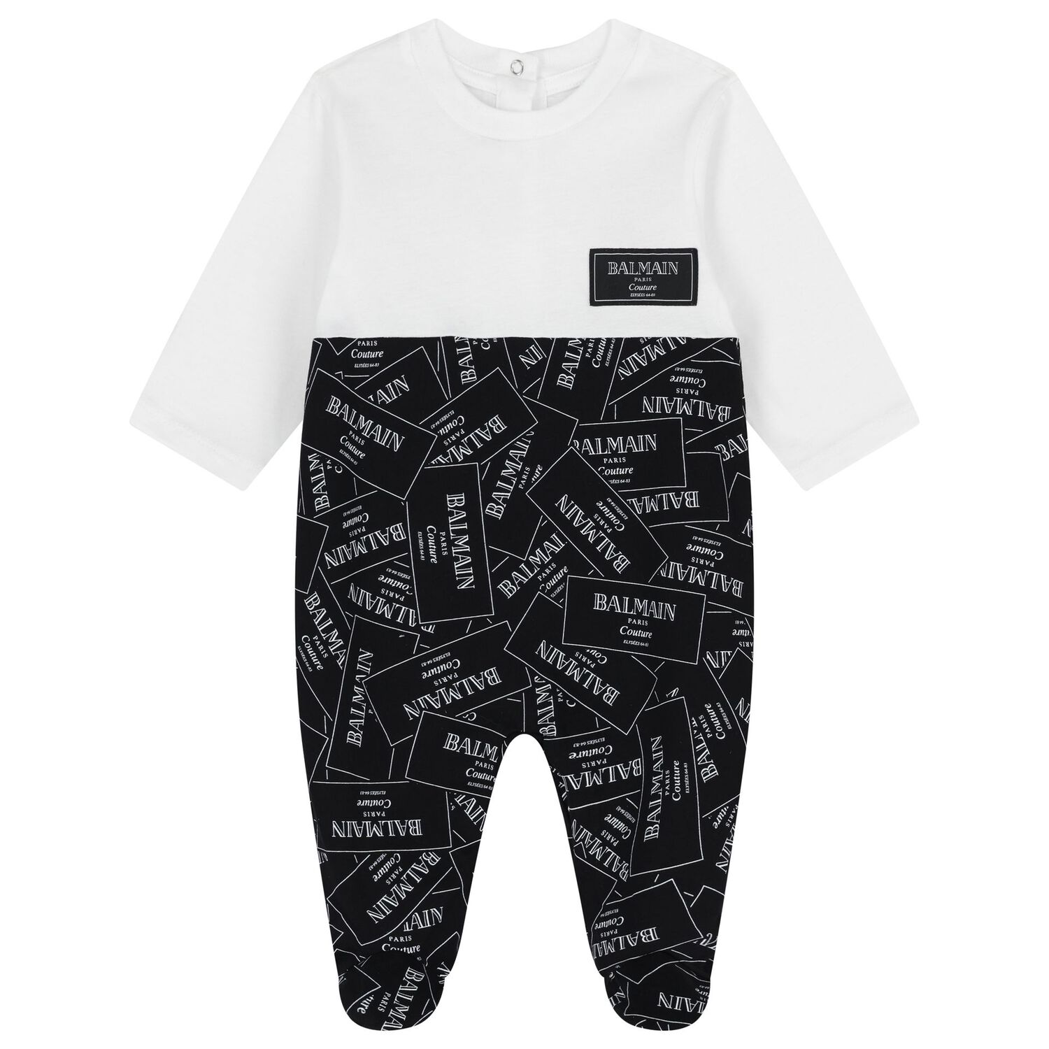 Black & White Logo Babygrow Gift Set, 1, hi-res