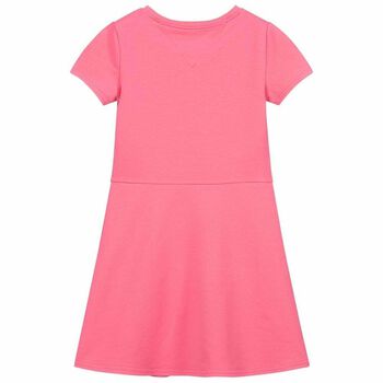 Girls Pink Logo Dress
