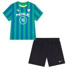 Boys Green & Black Goal Mode Shorts Set, 1, hi-res