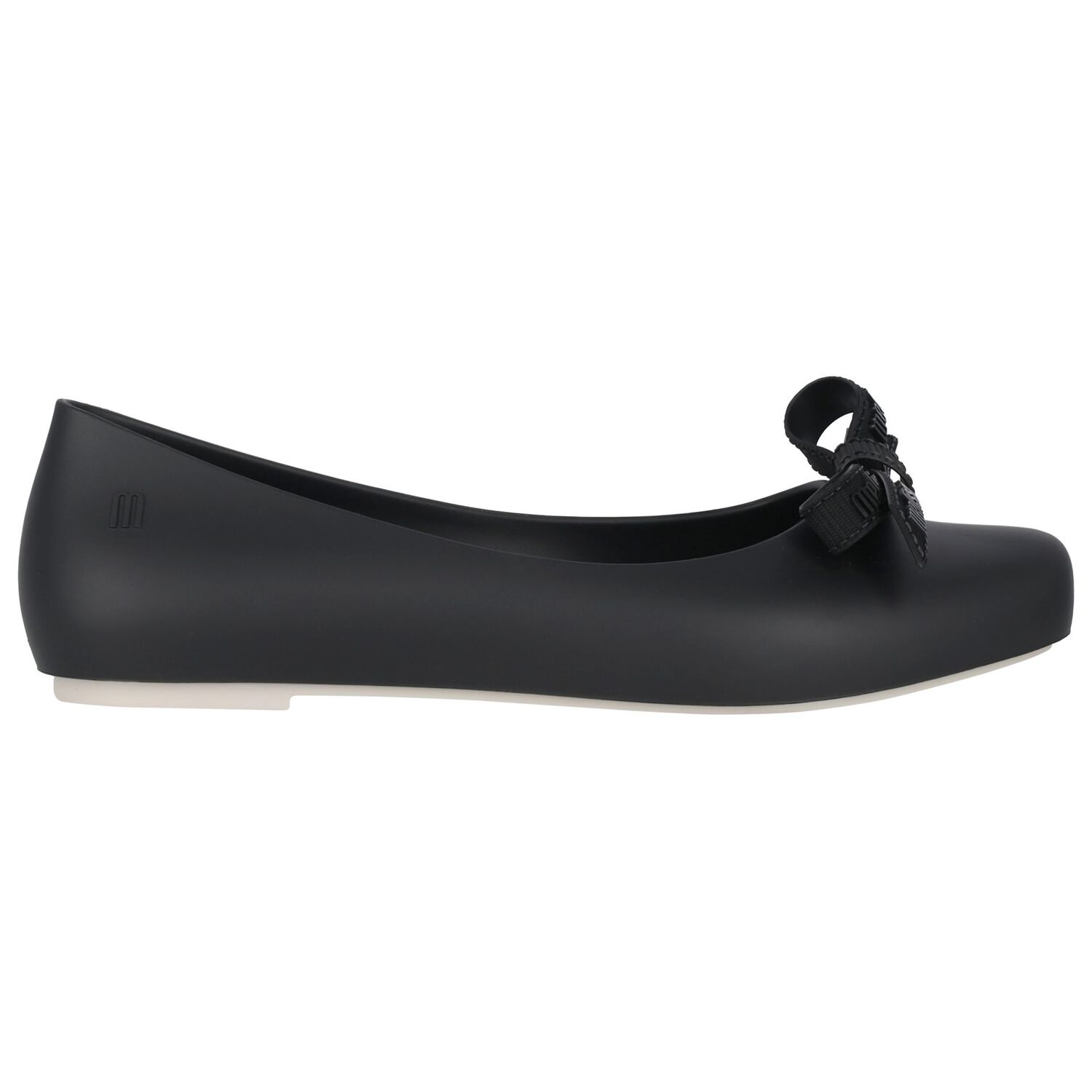 Girls Black Bow Logo Jelly Shoes, 1, hi-res image number null