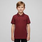 Boys Red Logo Polo Shirt, 2, hi-res