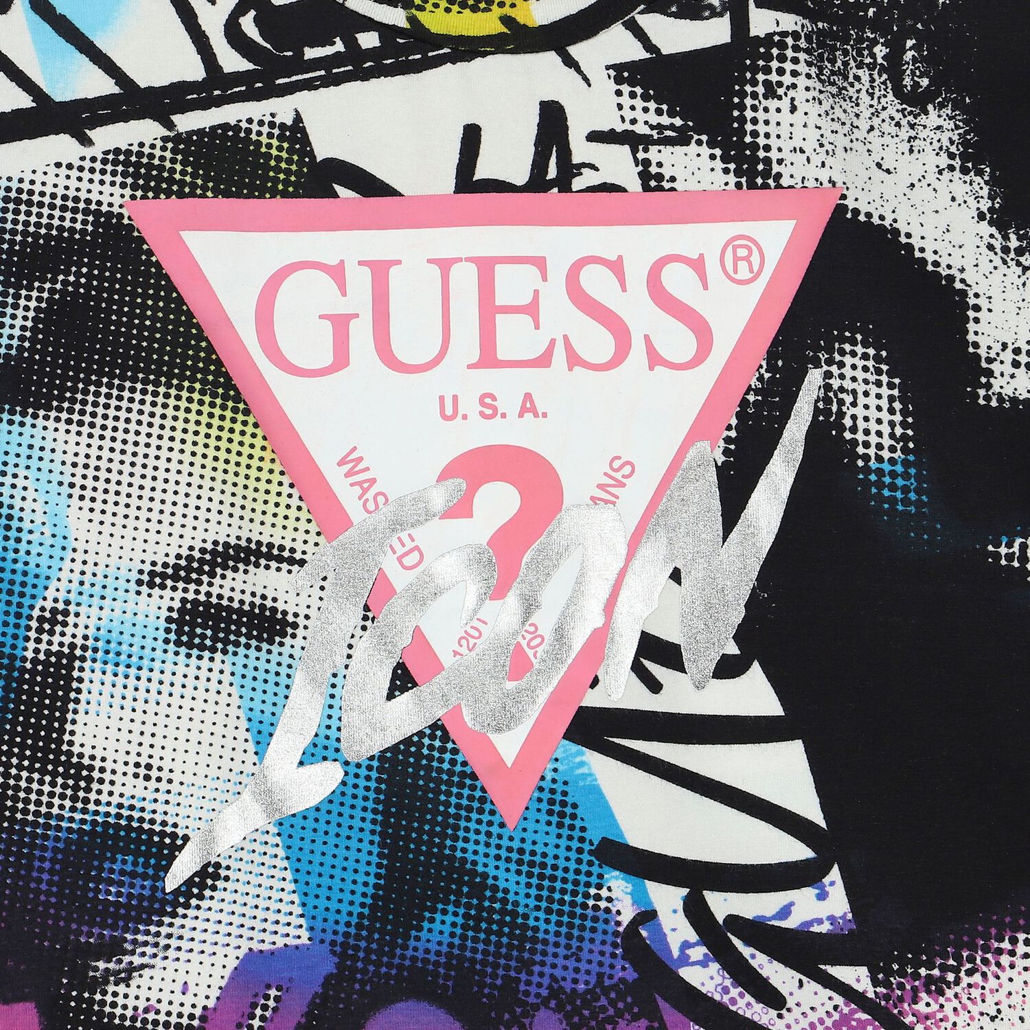 Girls Multi-Coloured Logo T-Shirt, 1, hi-res