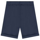 Boys White & Blue Shorts Set, 2, hi-res