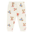 Ivory & White Teddy Bear Bodysuit Set, 1, hi-res