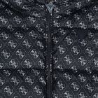 Boys Navy Blue Logo Padded Puffer Jacket, 2, hi-res