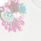 Girls White Sequin T-Shirt, 1, hi-res