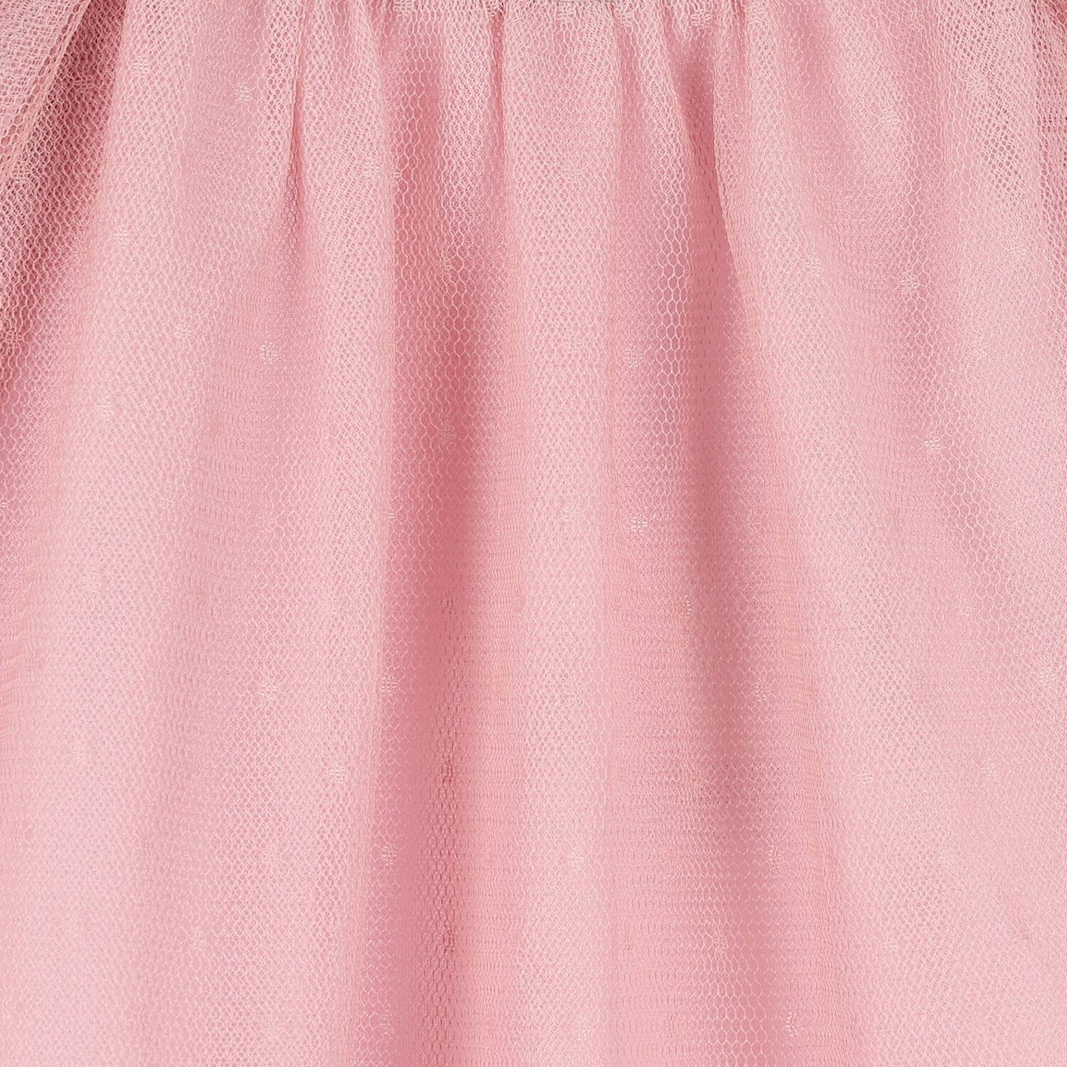 Baby Girls Pink Tulle Dress, 1, hi-res