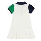 Baby Girls White Logo Dress Set, 1, hi-res