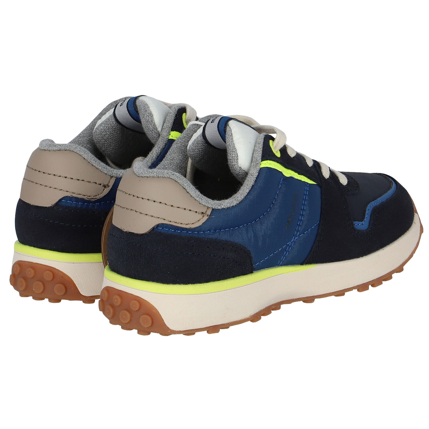 Boys Blue Logo Trainers, 1, hi-res