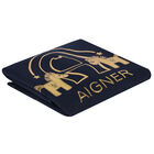 Navy Blue & Gold Horse Logo Baby Blanket, 1, hi-res
