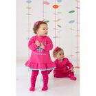 Girls Pink Heart Logo Dress Set, 1, hi-res