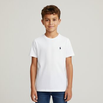 Boys Black, Grey & White Logo T-Shirts ( 3-Pack )