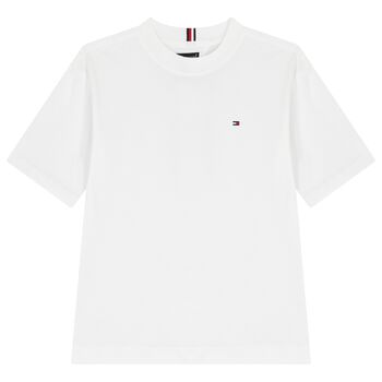 Boys White Logo T-Shirt