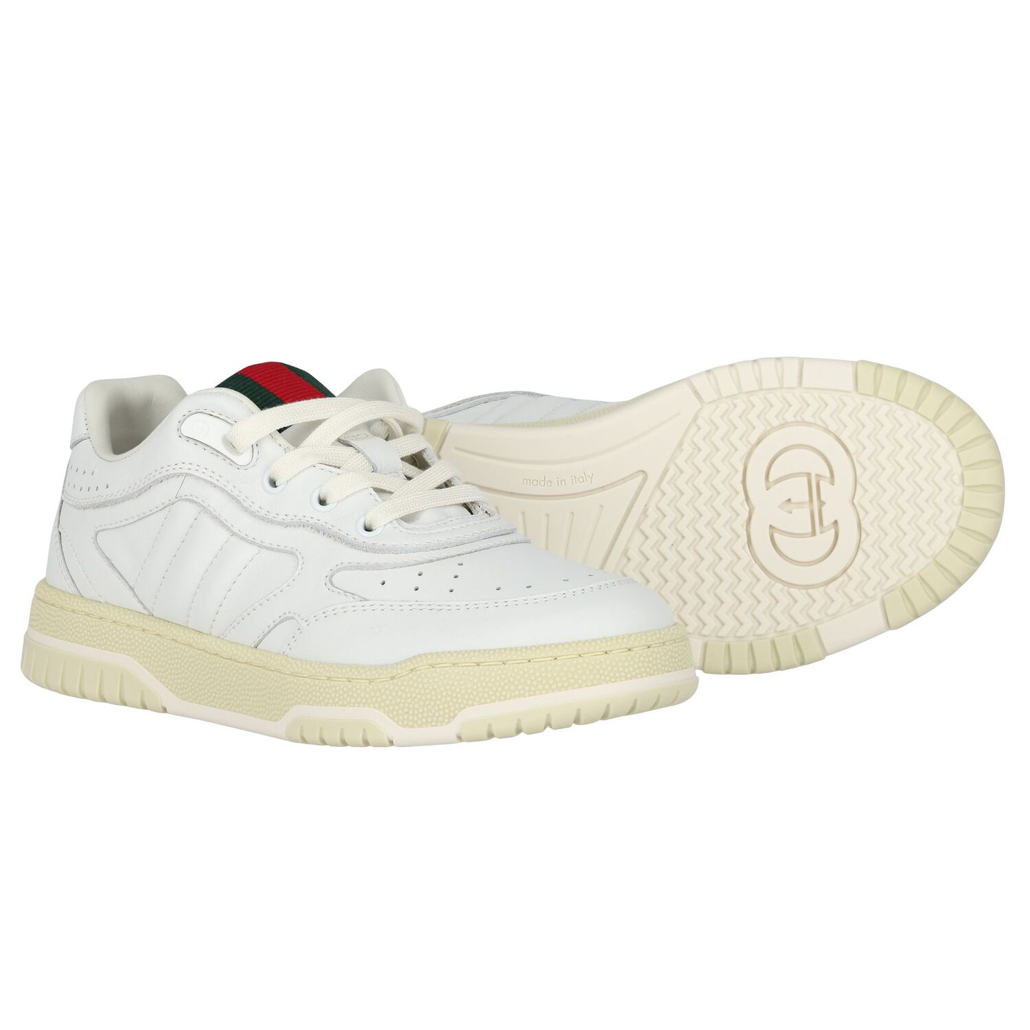 White Web Striped Trainers, 1, hi-res image number null