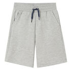 Boys Grey Jersey Shorts, 4, hi-res
