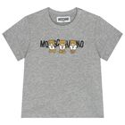 Grey Teddy Bear Logo T-Shirt, 6, hi-res