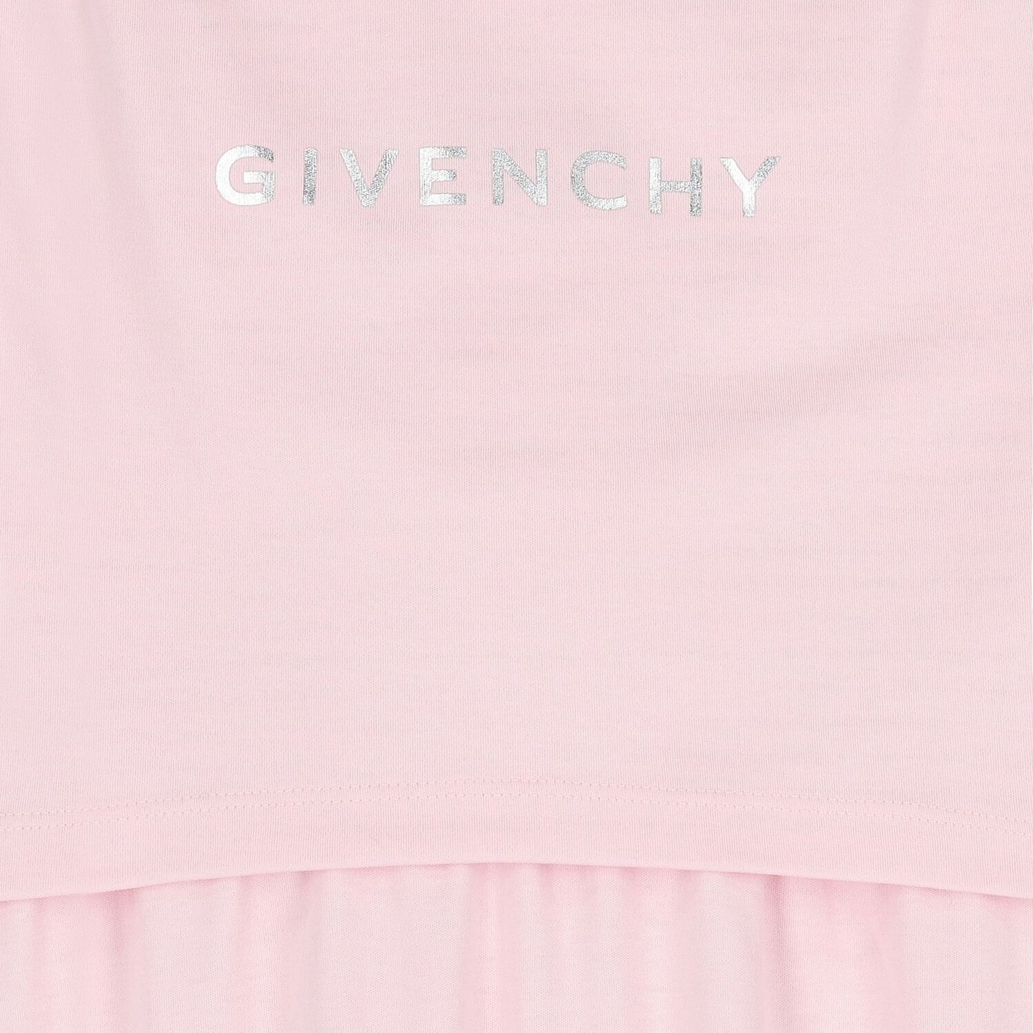 Girls Pink Logo Dress, 1, hi-res