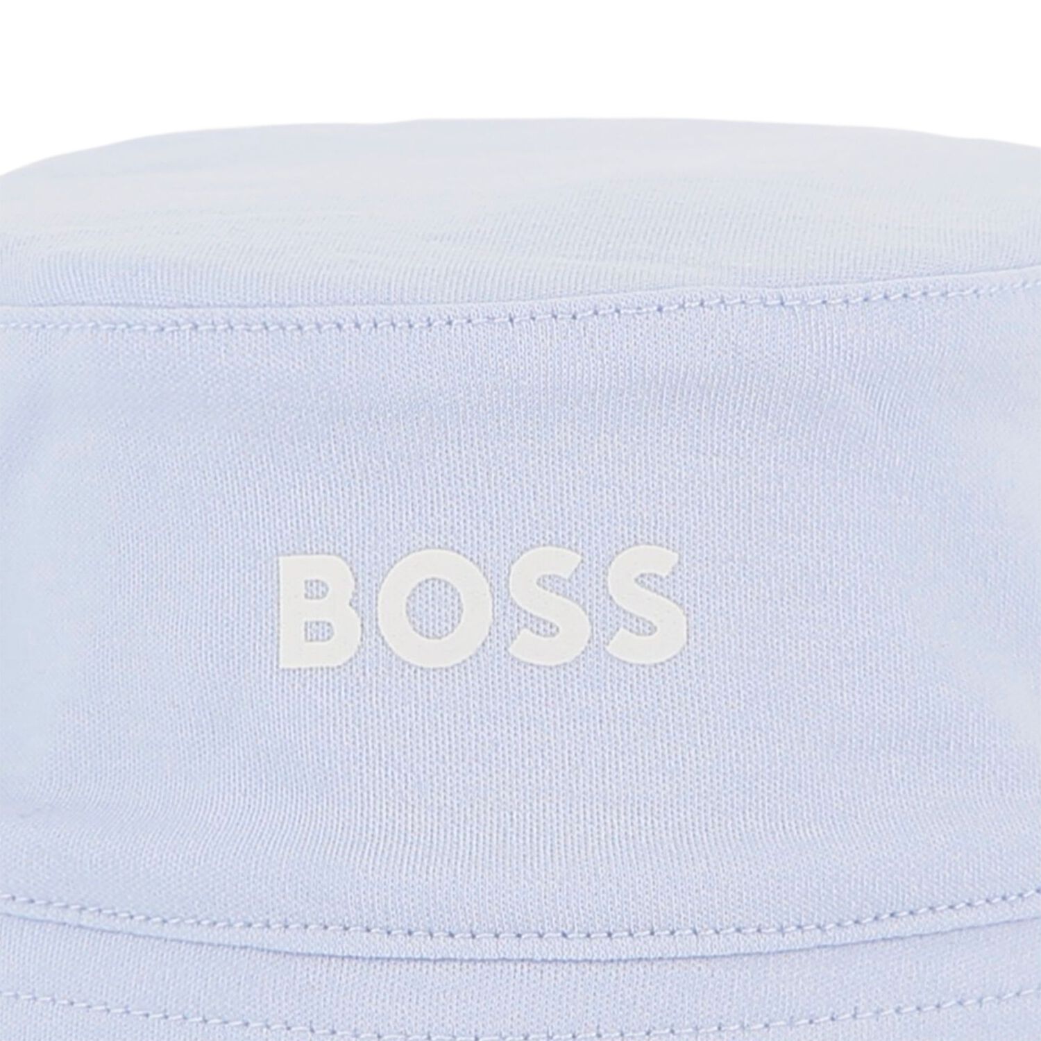 Baby Boys Blue & White Striped Logo Reversible Hat, 1, hi-res