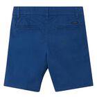 Boys Blue Chino Shorts, 5, hi-res