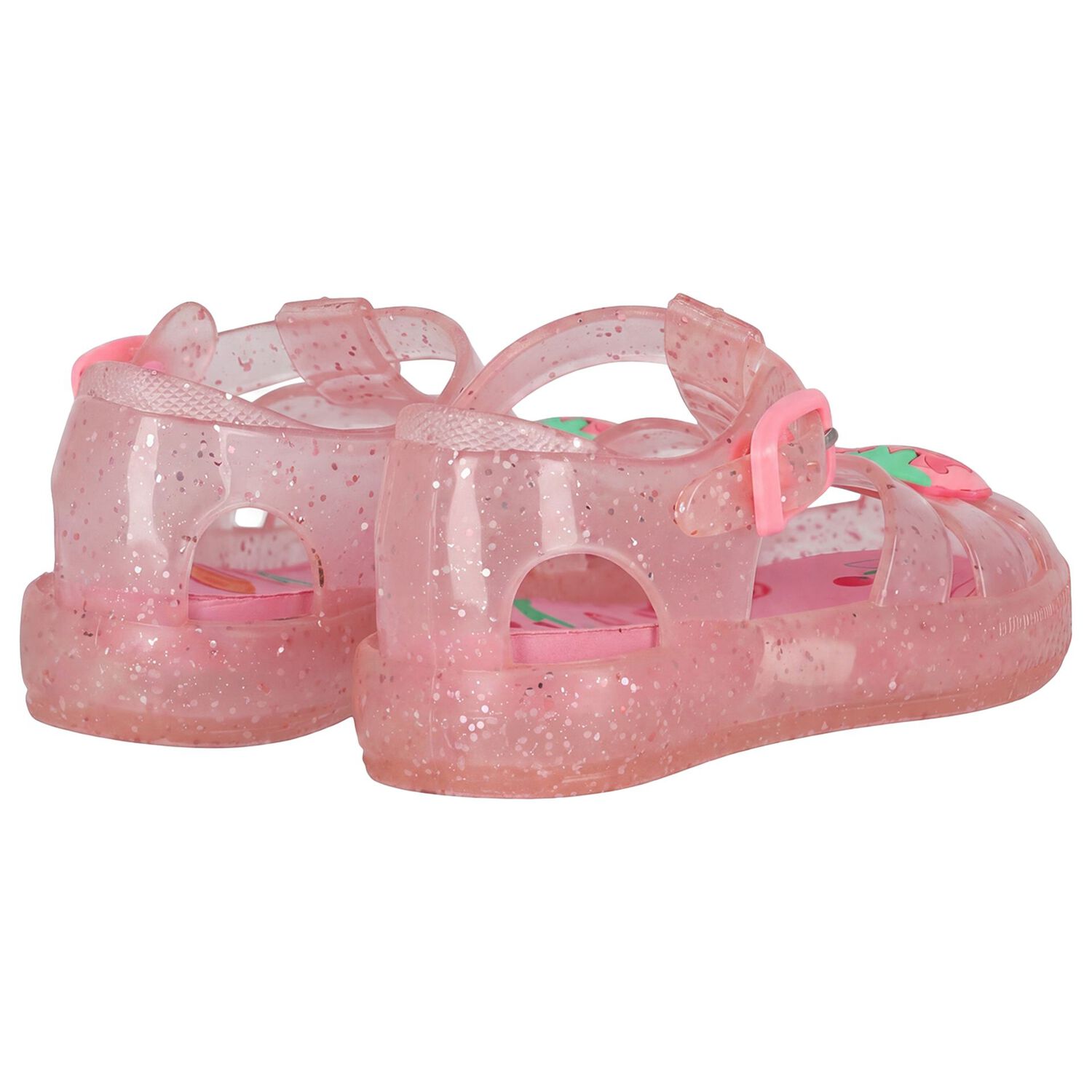 Younger Girls Pink Jelly Sandals, 1, hi-res