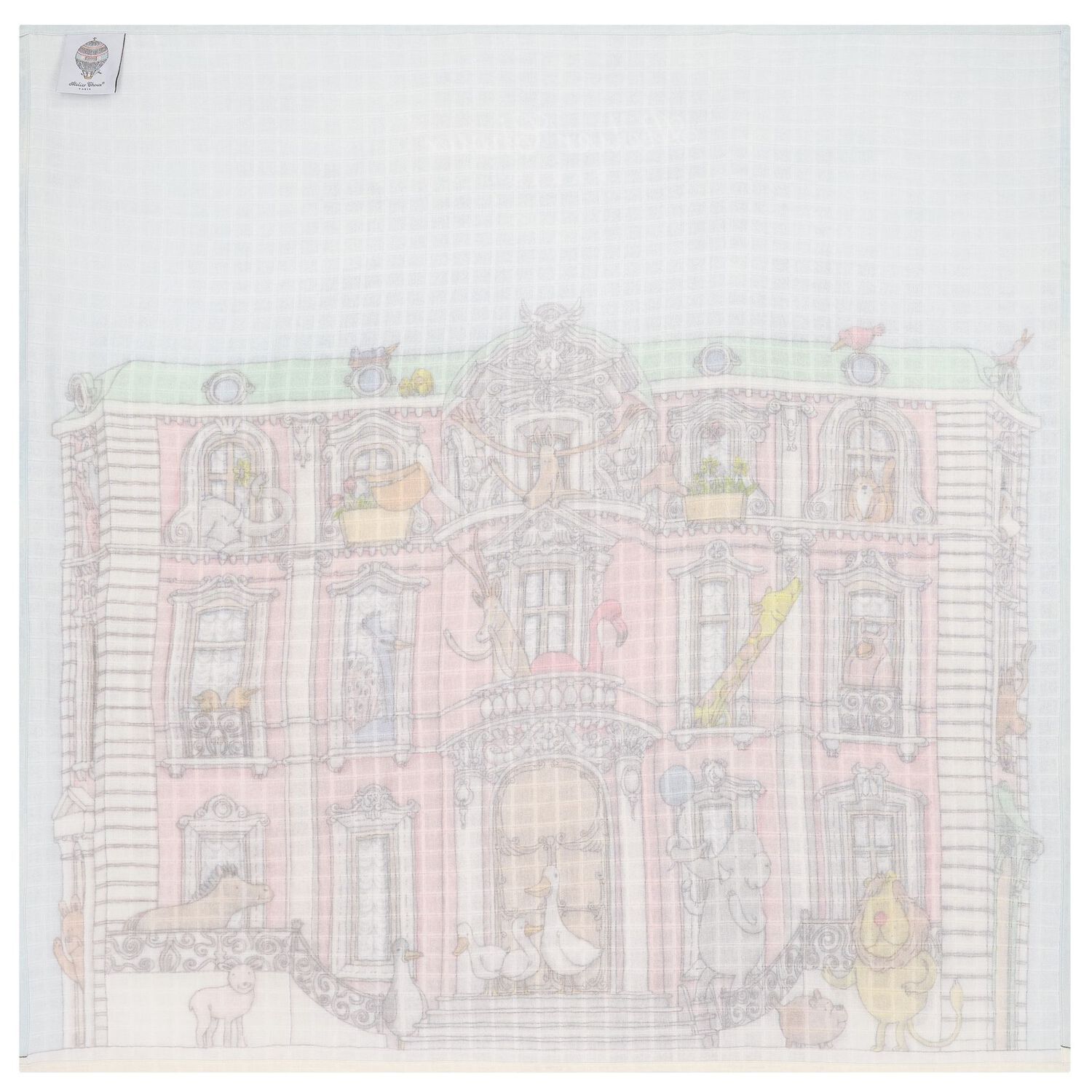 Baby Boys White & Blue Signature Carrés Gift Set, 2, hi-res