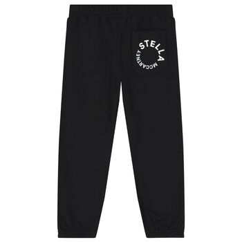 Boys Black Logo Joggers
