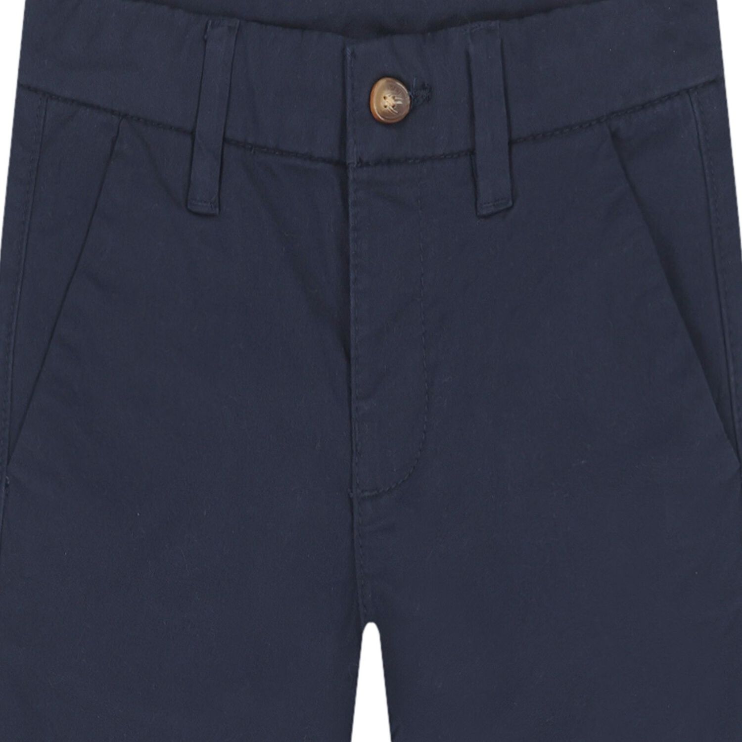 Boys Navy Blue Chino Trousers, 3, hi-res