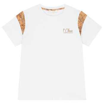 Boys White Logo T-Shirt