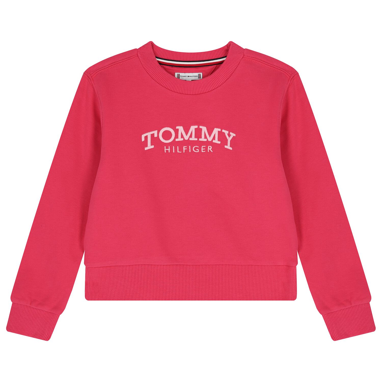 Girls Pink Logo Sweatshirt, 2, hi-res