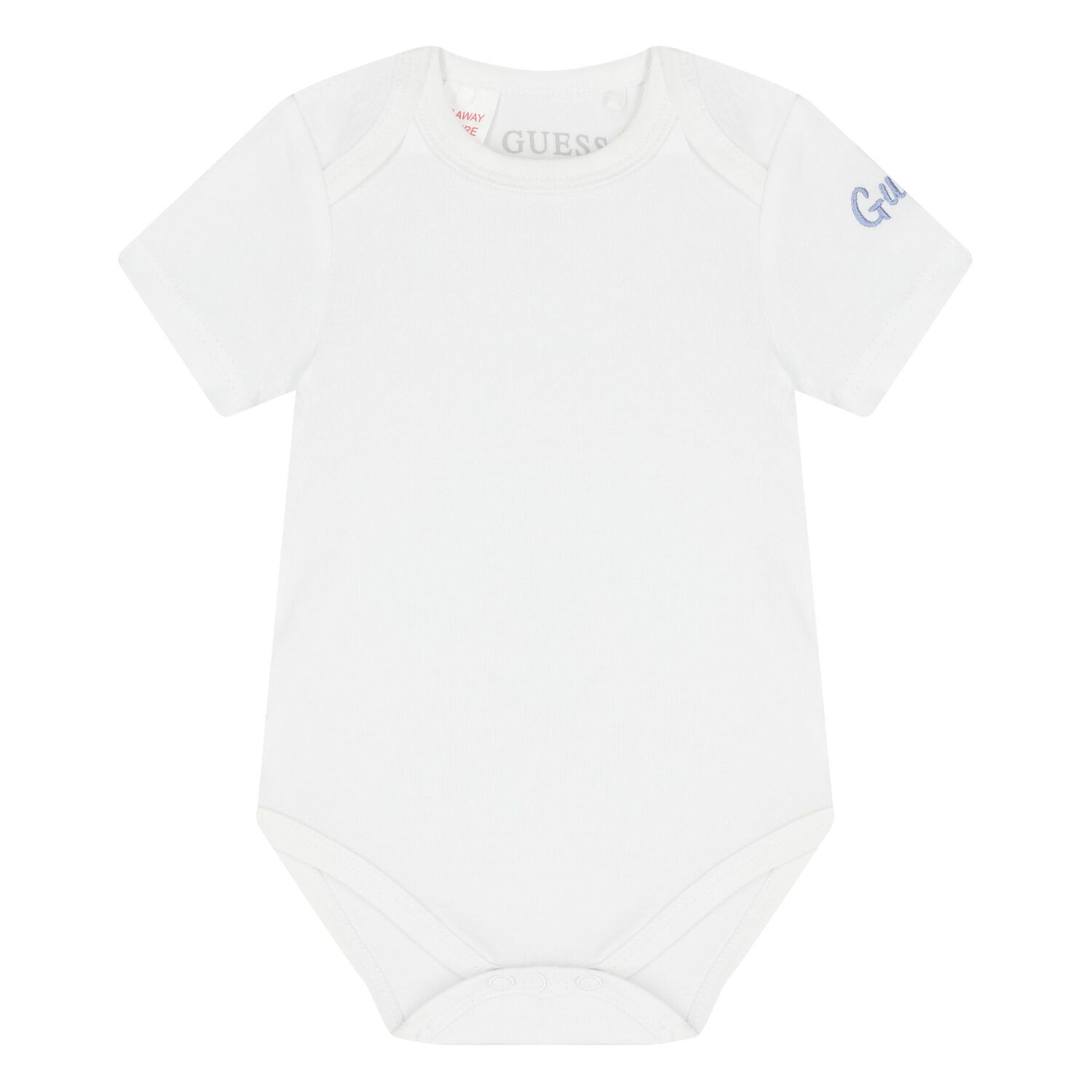 Baby Boys White & Blue Cotton Dungaree Set, 1, hi-res