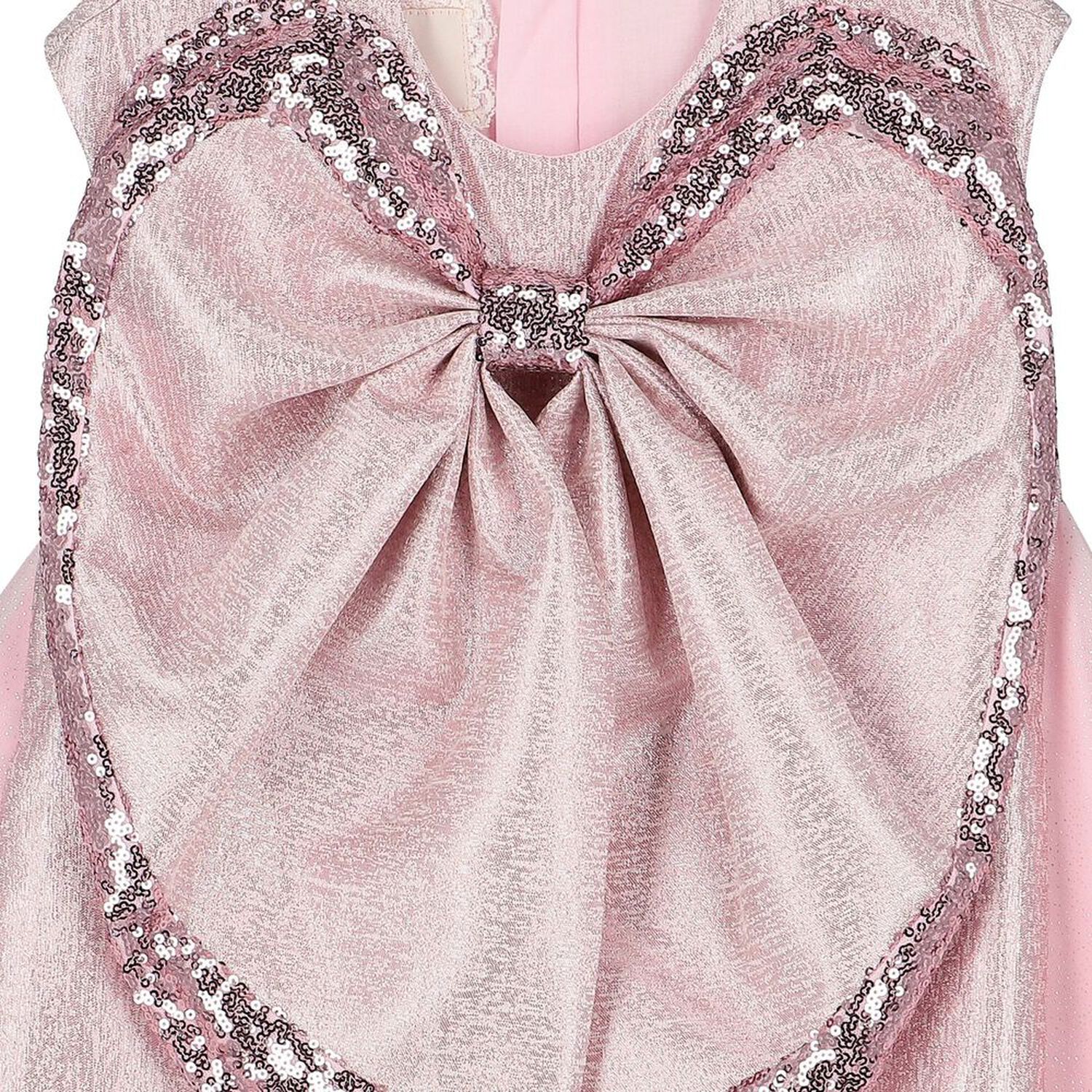 Girls Pink Heart Dress, 1, hi-res